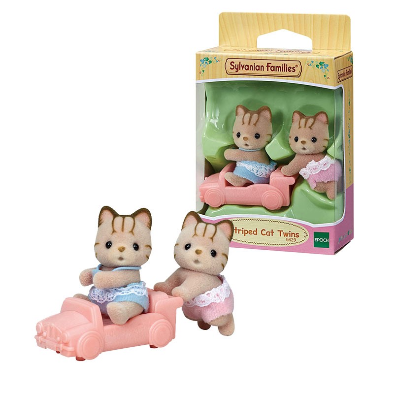 SYLVANIAN GEMELOS GATO RAYAS