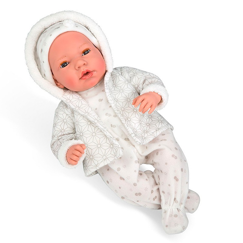 MUÑECA 38 CM ANDIE GRIS LLORO