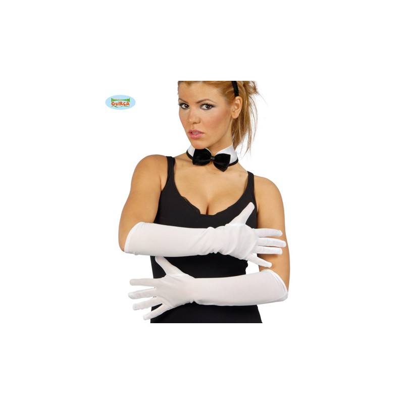 PAR GUANTES BLANCOS 45 CMS