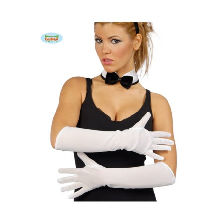 PAR GUANTES BLANCOS 45 CMS