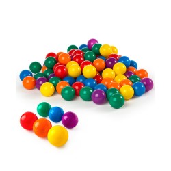 PACK 100 BOLAS MULTICOLOR 8 CM