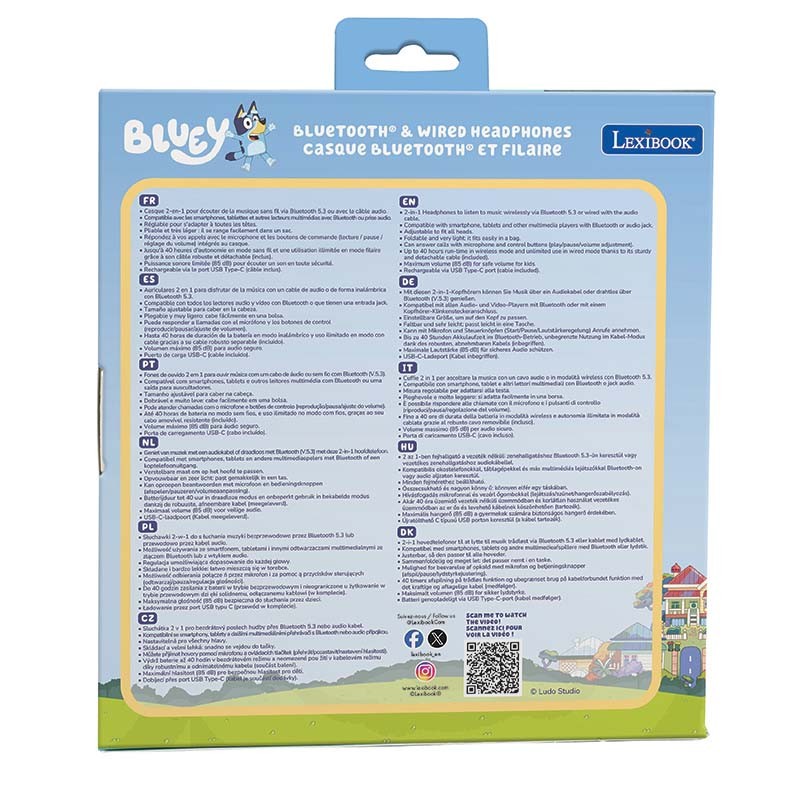 AURICULARES PLEGABLES 2 EN 1 B