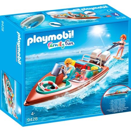 LANCHA MOTORA CON MOTOR SUBMAR