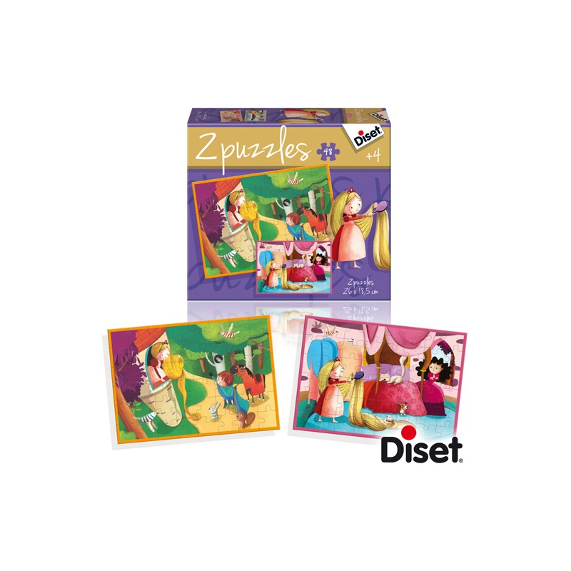 PUZZLE CUENTO 2 X 48 RAPUNZEL