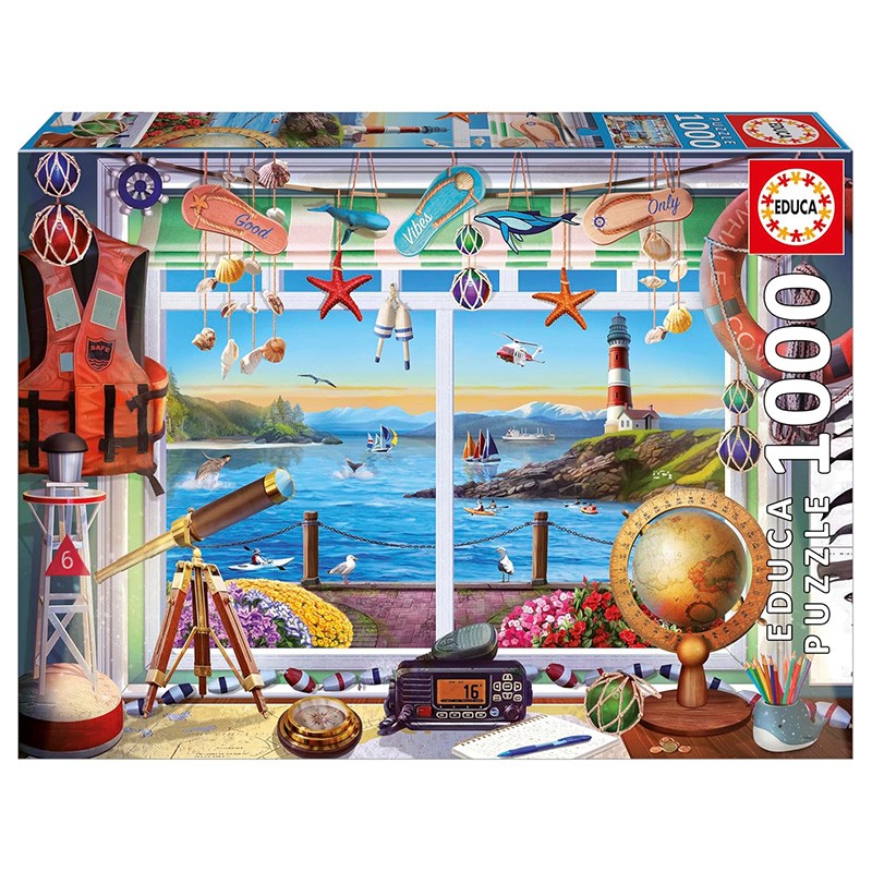 PUZZLE 1000P VIDA EN EL PUERTO
