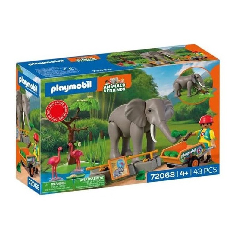 ELEFANTE CON CUIDADORA