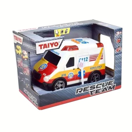 COCHE AMBULANCIA LUZ Y SONIDO