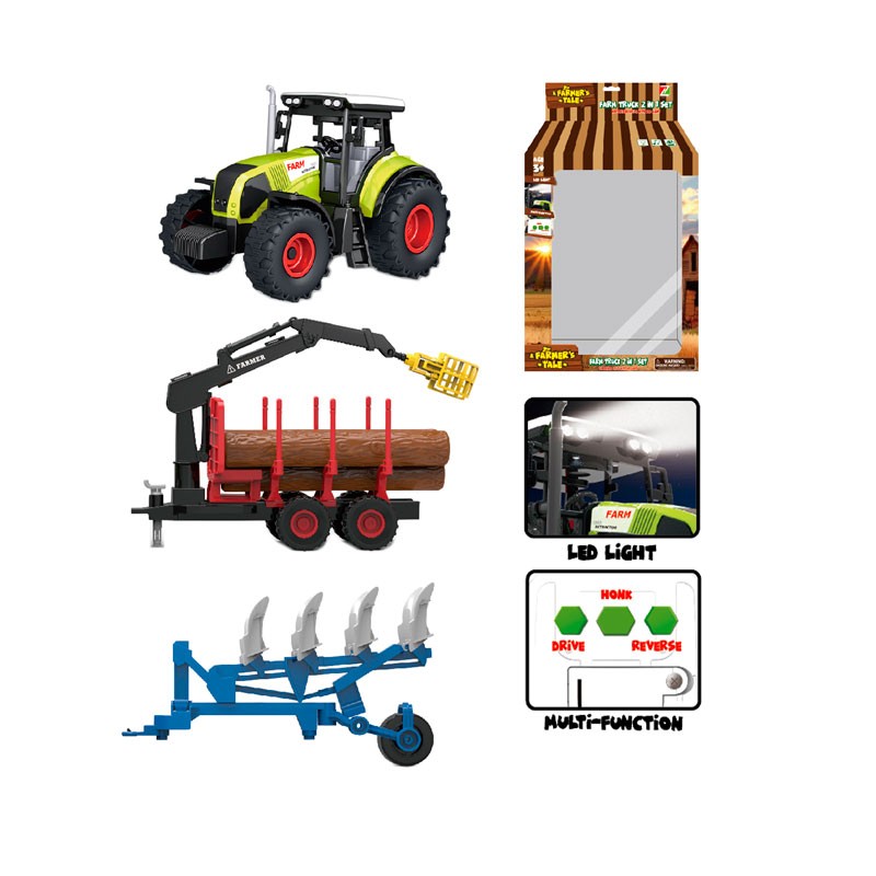 TRACTOR 2 REMOLQUES CON SONIDO