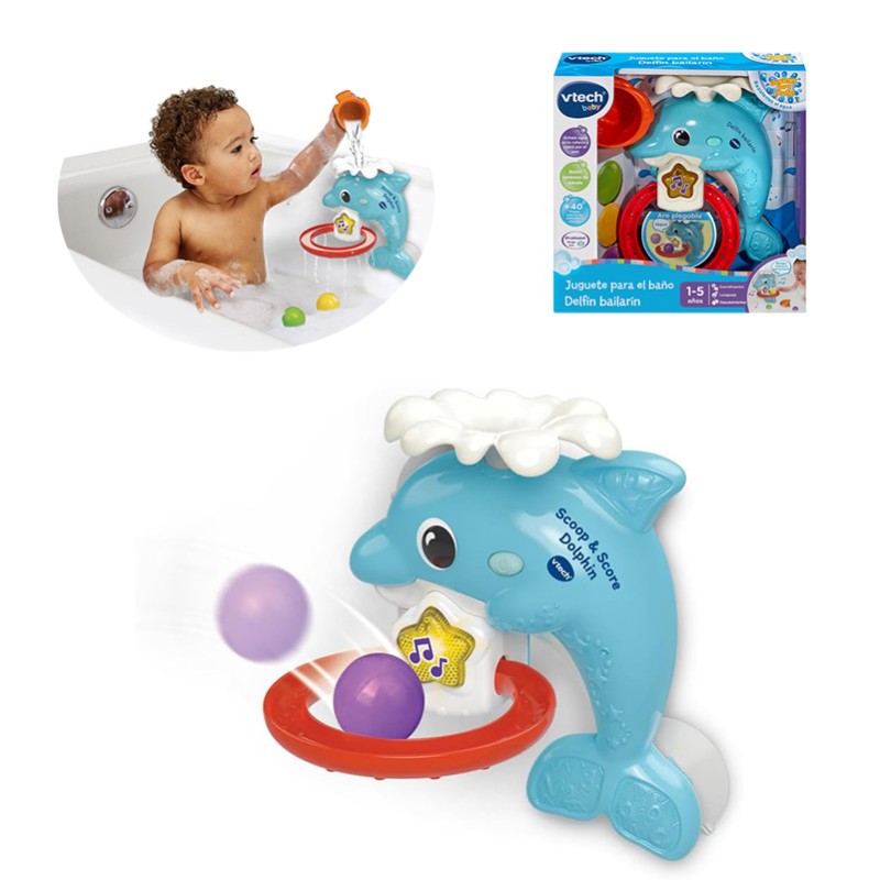 JUGUETE PARA EL BAÑO DELFIN BA
