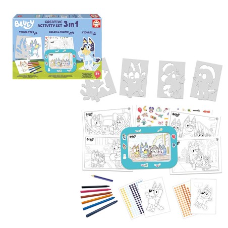 SET 3 IN 1 BLUEY CREATIVE ACTI
