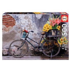 PUZZLE 500P BICICLETA CON FLOR