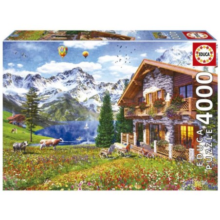 PUZZLE 4000P HOGAR EN LOS ALPE