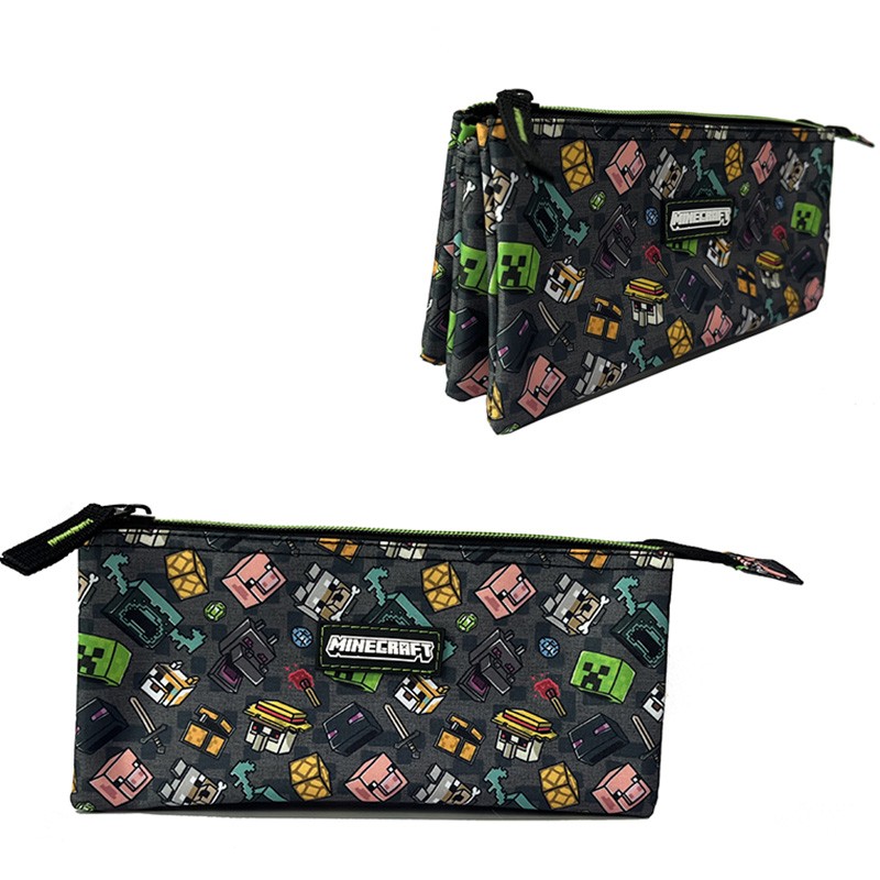 ESTUCHE TRIPLE PIXEL 25 MINECR