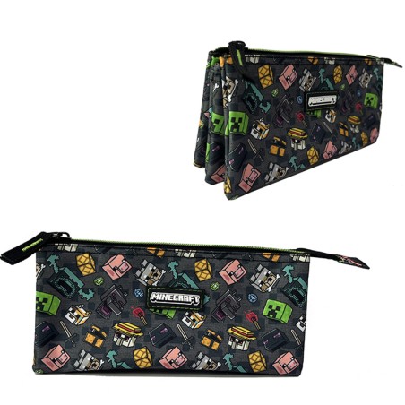 ESTUCHE TRIPLE PIXEL 25 MINECR