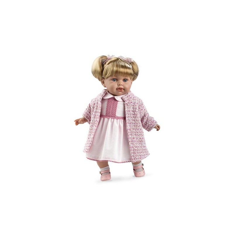 MUÑECA 42 CM ELIAN ROSA MECAN