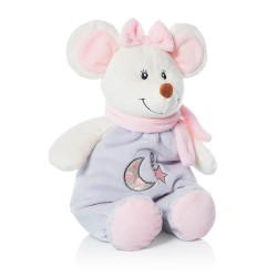PELUCHE RATITA SONAJERO ROSA 2