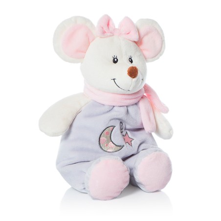 PELUCHE RATITA SONAJERO ROSA 2