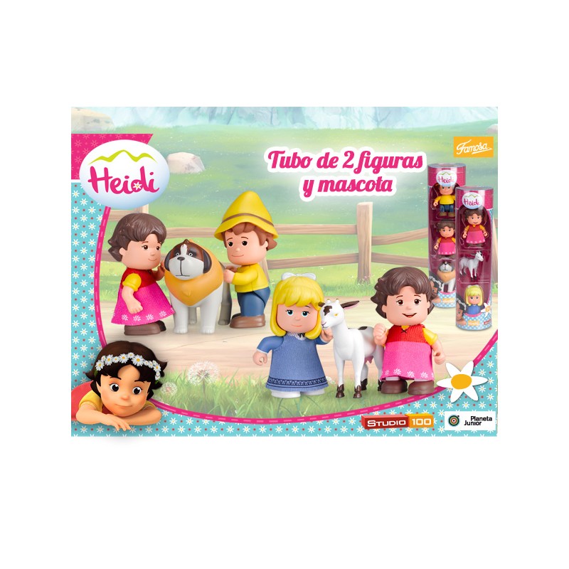 HEIDI TUBO CON 2 FIGURAS