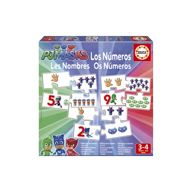 PJ MASKS LOS NUMEROS