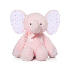 PELUCHE ELEFANTE ROSA 38 CM