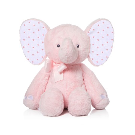 PELUCHE ELEFANTE ROSA 38 CM
