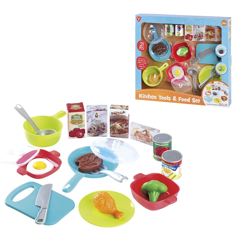 SET DE COMIDA Y UTENSILIOS DE