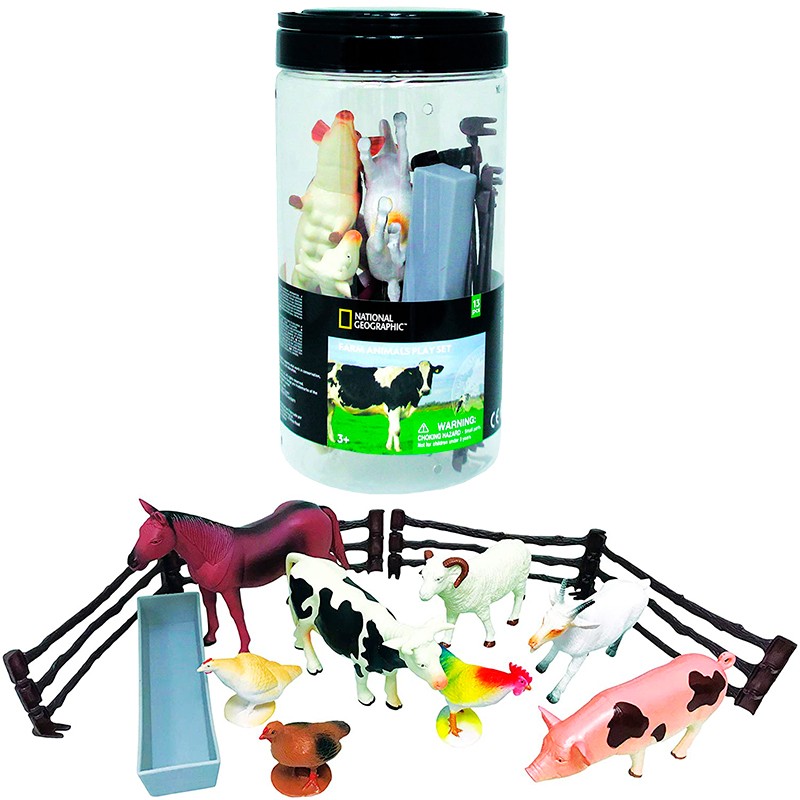 CUBO 13 PZAS ANIMALES GRANJA (