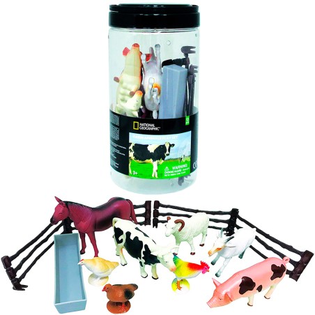 CUBO 13 PZAS ANIMALES GRANJA (