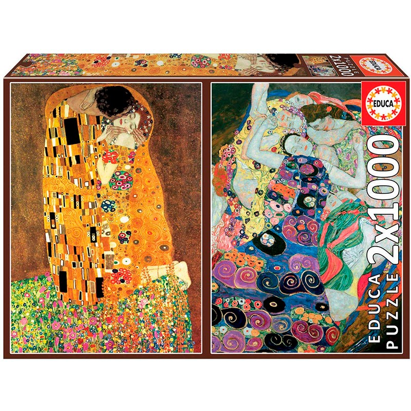PUZZLE 2x1000P EL BESO + LA VI