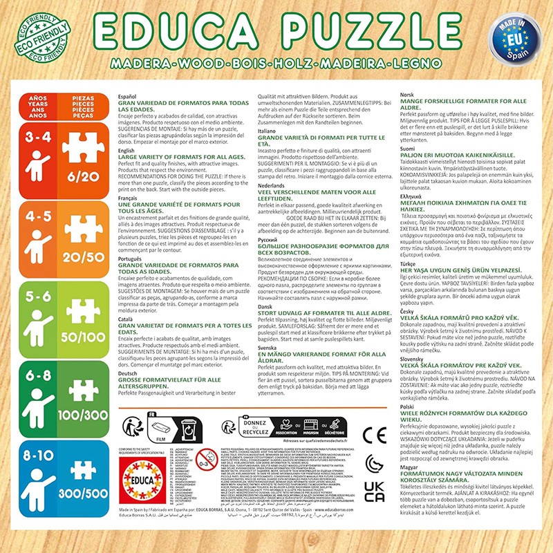 PUZZLE 100P BLUEY MADERA