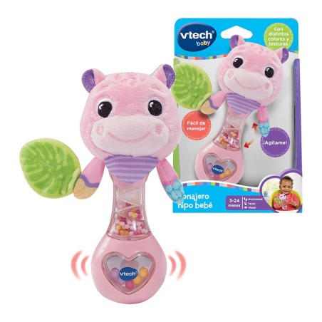 SONAJERO HIPO BEBE ROSA