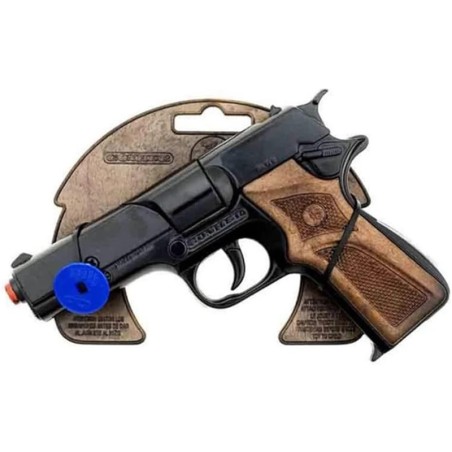 PISTOLA POLICIA 8 TIROS, NEGRO