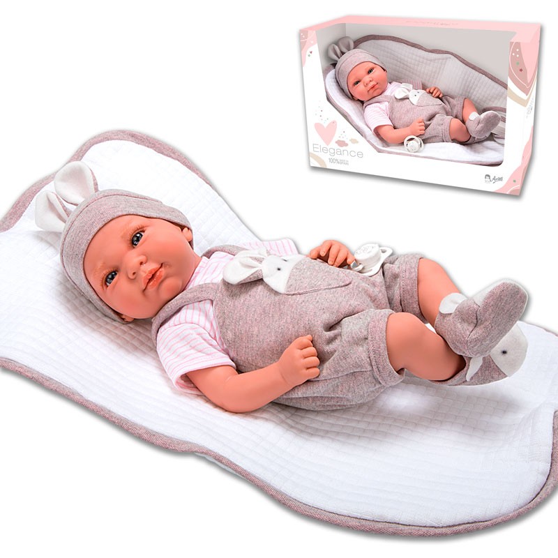 MUÑECA 40 CM EDUR LILA MANTA