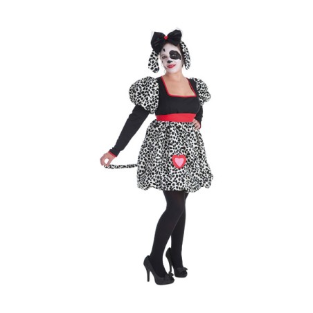 DISFRAZ AD DALMATA CORAZON MUJ