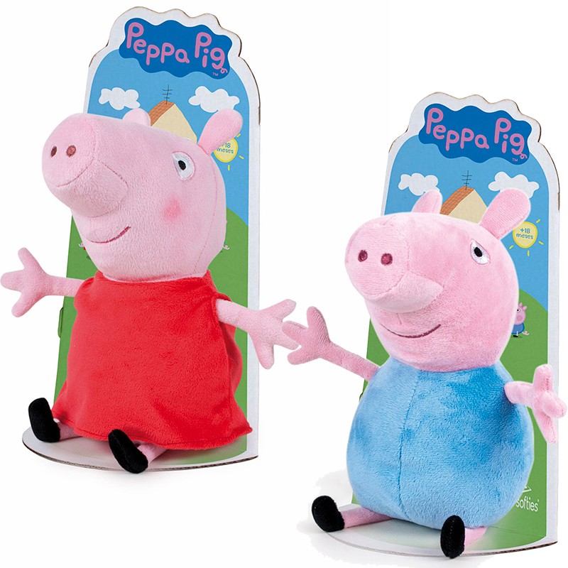 PELUCHE PEPPA & GEORGE 27CM