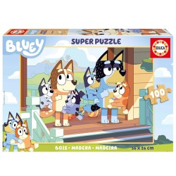 PUZZLE 100P BLUEY MADERA