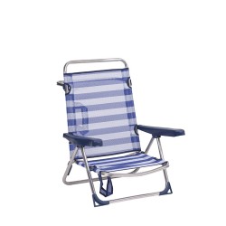 SILLA-CAMA PLAYA MONOFIL. ALUM