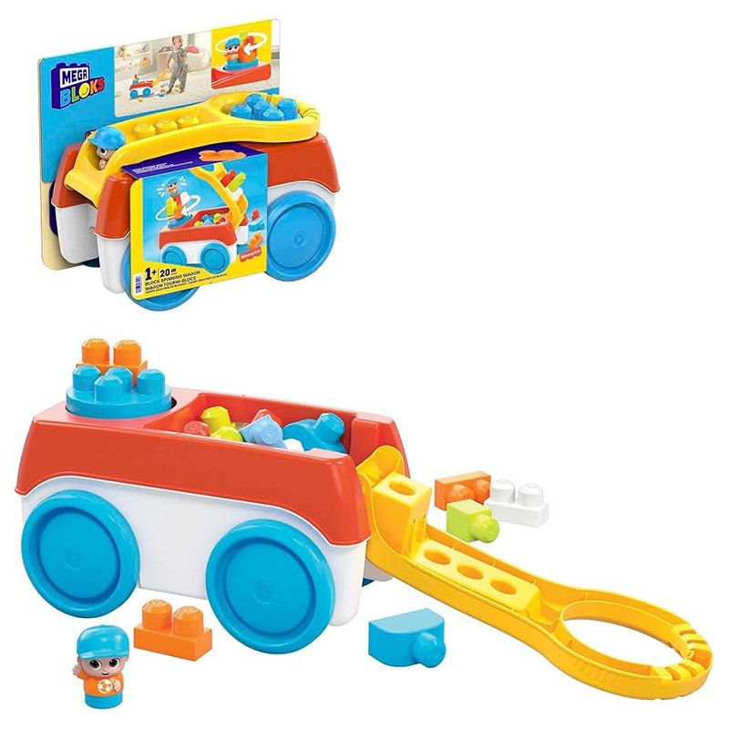 MEGA BLOKS REMOLQUE CON BLOQUE