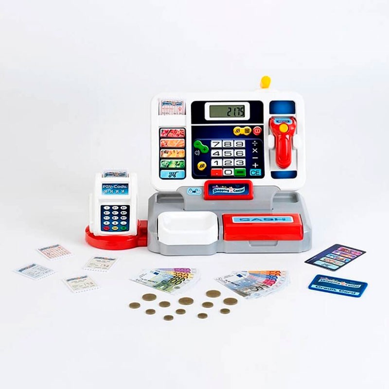 CAJA REGISTRADORA CON BARRA DE