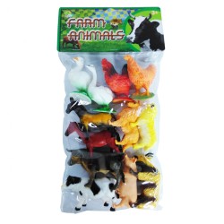 BOLSA ANIMALES GRANJA 12 PZS