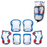 KIT RODILLERAS CODERAS INF T.S/M OLSSON ROJO/AZUL