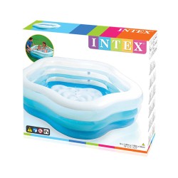 PISCINA HINCHABLE INTEX TRANSP