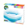PISCINA HINCHABLE TRANSPARENTE 185X180X53CM 460L