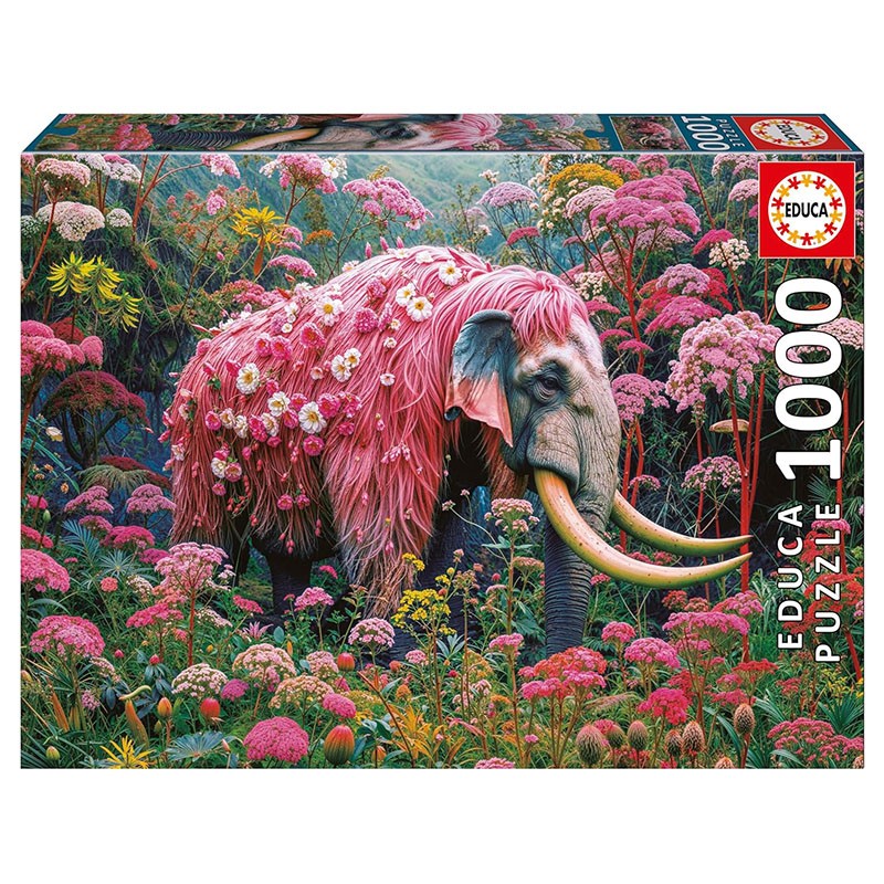PUZZLE 1000P ELEFANTE FLORAL