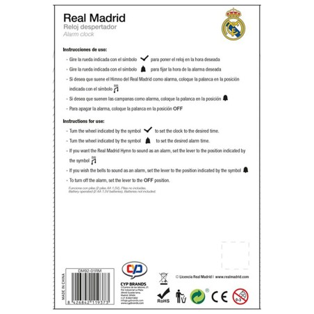 REAL MADRID DESPERTADOR MUSICA