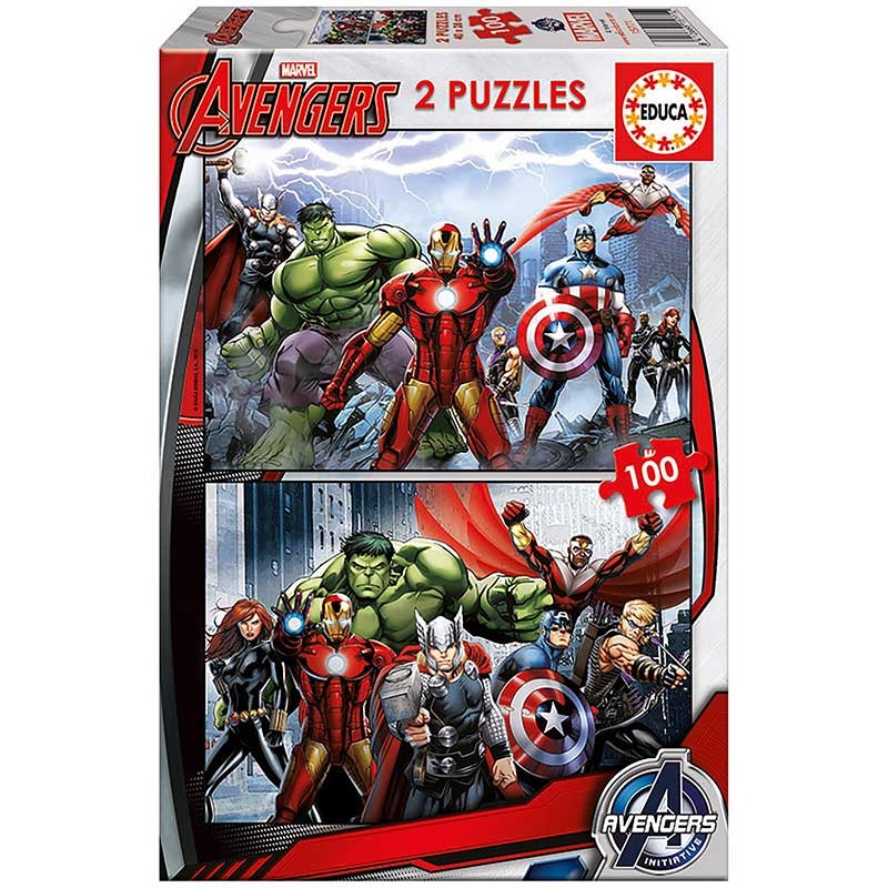 PUZZLE 2x100P AVENGERS