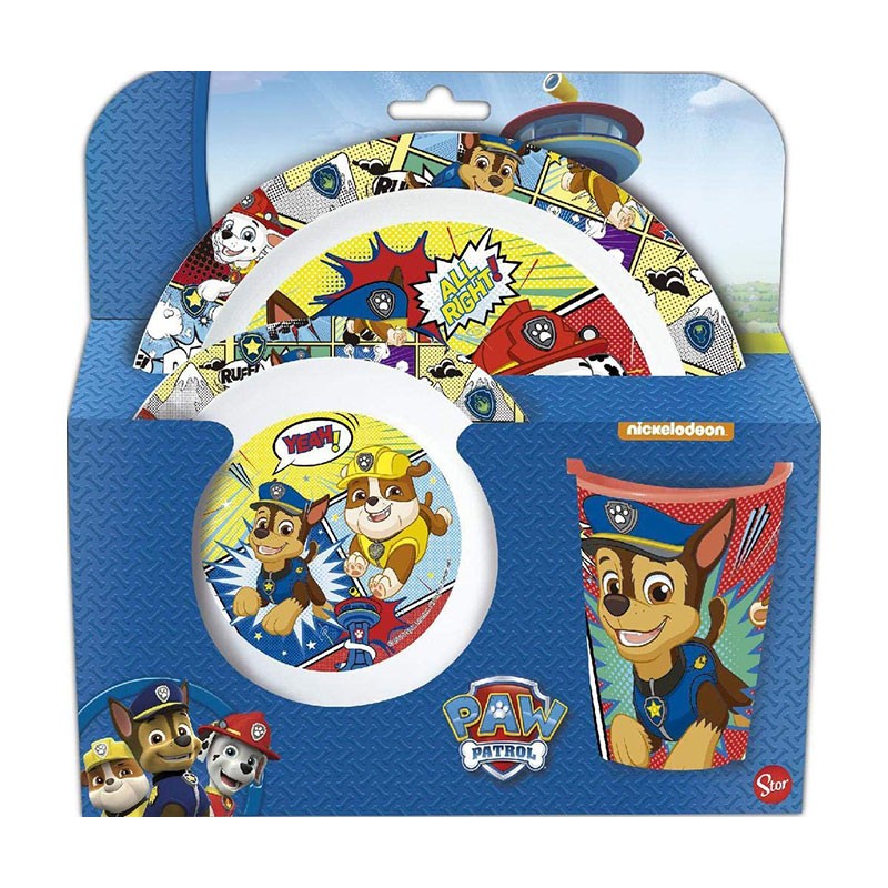 VAJILLA MICRO 3 PCS. PAW PATRO