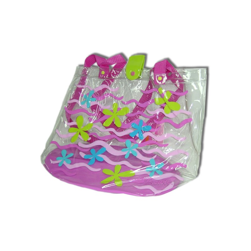 BOLSA DE PLAYA BARBIE OVALADA