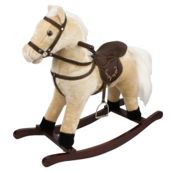 CABALLO BEIGE MOVIMIENTO BOCA