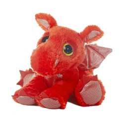 PELUCHE UNICORNIO DRAGON ROJO